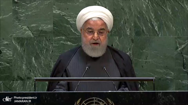 رئیس جمهور روحانی: پاسخ ما به مذاکره تحت تحریم، نه است/ برجام، حداقل بود؛ اگر بیشتر می‌خواهید، باید بیشتر بپردازید/عکس یادگاری آخرین ایستگاهِ مذاکره است، نه اولین ایستگاه/ دعوت همه کشورهای متاثر از تحولات خلیج فارس و تنگه هرمز به «ائتلافِ امید» 