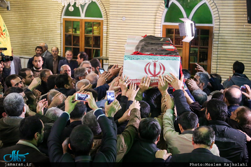 مراسم وداع و تشییع پیکر شهید مدافع حرم حمیدرضا ضیائی