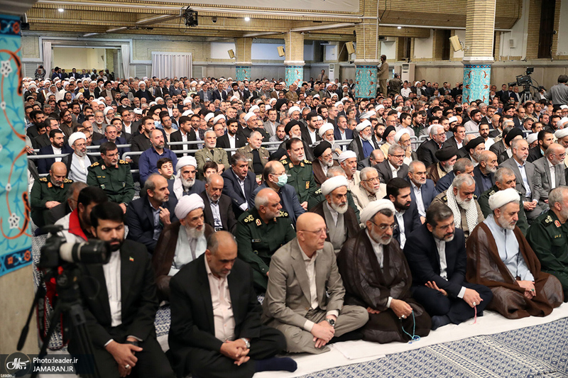 دیدار مسئولان نظام و مهمانان کنفرانس وحدت اسلامی با رهبر معظم انقلاب