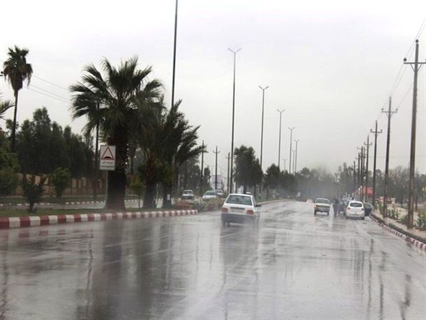 موج جدید بارش خوزستان را فرا گرفت