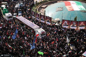 مراسم تشییع شهدای جنگ تحمیلی رژیم صهیونیستی در تهران-6