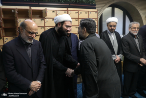 مراسم گرامیداشت شهید علی لاریجانی در مسجد بلال صدا و سیما