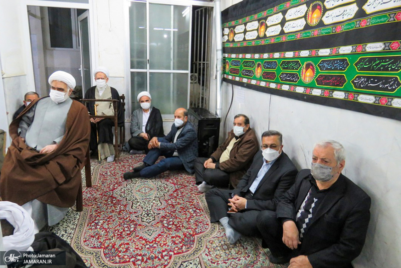 مراسم عزاداری و سوگواری ایام فاطمیه در دفتر آیت الله العظمی صانعی (ره)