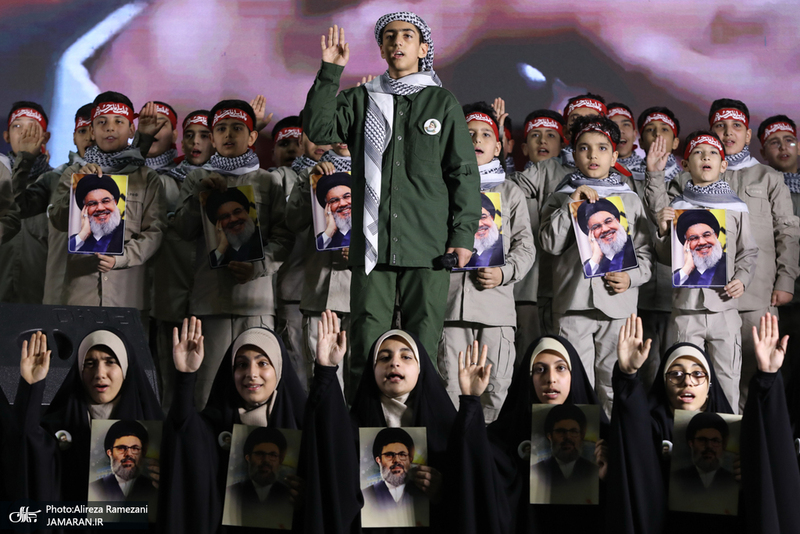 مراسم بزرگداشت شهیدان سید حسن نصرالله و سید هاشم صفی الدین در تهران