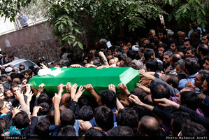 مراسم تشییع آیت الله آقا مرتضی تهرانی