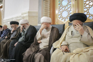 مراسم بزرگداشت آیت‌الله العظمی فیاض در حرم مطهر حضرت معصومه (س)