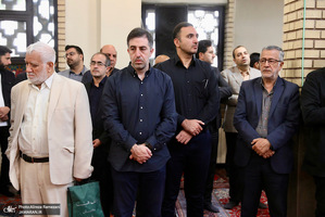 مراسم تشييع مادر غلامعلی حداد عادل