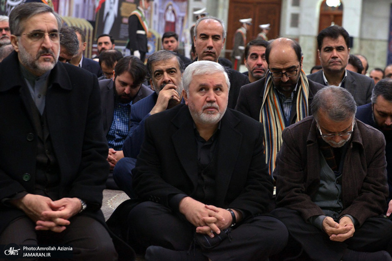 تجدید میثاق رییس و جمعی از مدیران ارشد صدا و سیما با آرمان های امام خمینی(س)