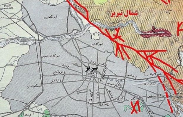 رصد گسل شمال تبریز بر خط شد