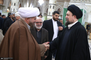 دیدار رئیس و اعضای کمیته امداد با سید حسن خمینی