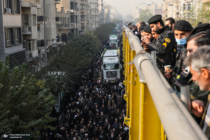 مراسم تشییع پیکرهای مطهر 100 شهید گمنام در تهران-5