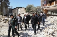 بازدید معاون اول رئیس‌جمهور از ساختمان‌های آسیب‌دیده نیروی انتظامی و اساتید سرو (1)