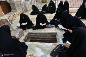 مراسم خاکسپاری حجت الاسلام و المسلمین محتشمی پور(ره) در حرم شاه عبدالعظیم الحسنی(ع)