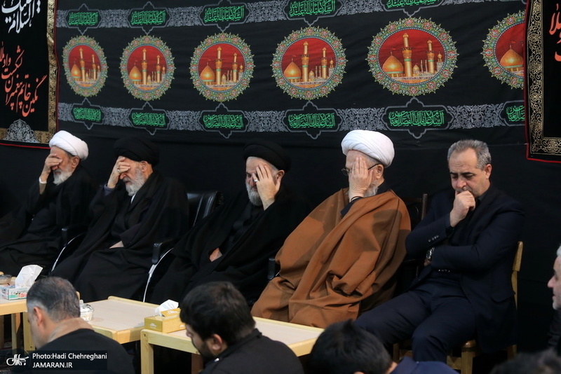 عزاداری در بیوت مراجع عظام تقلید و علما در سالروز شهادت حضرت فاطمه(س)
