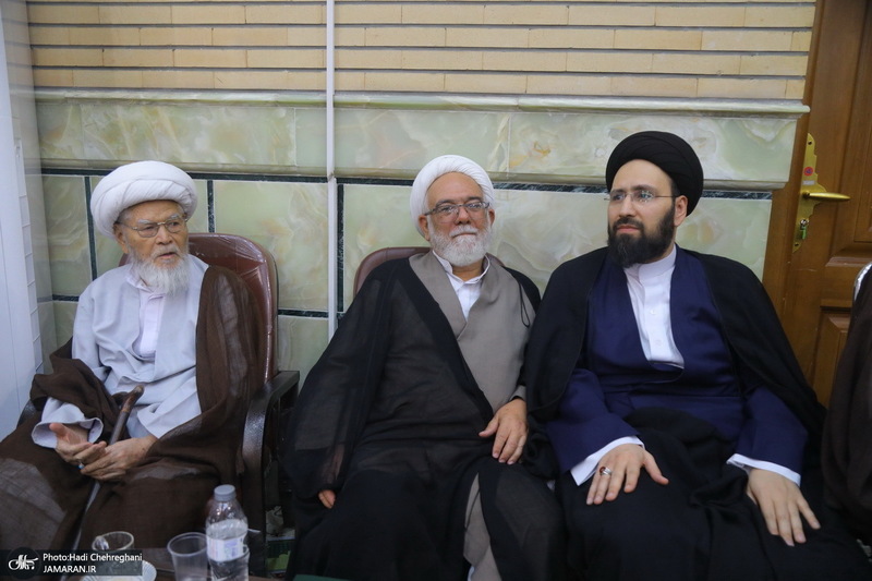 مراسم ختم مادر همسر آیت الله محمدجواد فاضل لنکرانی