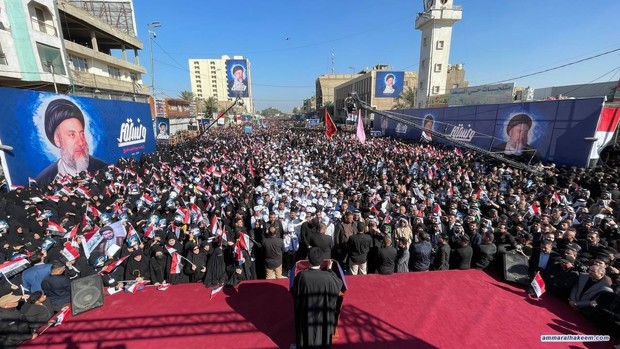 حضور گسترده مردمی در بیستمین  سالروز شهادت آیت الله العظمی سیدمحمد باقر حکیم در نجف اشرف