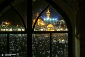 حال و هواى حرم مطهر امام رضا (ع) در شب ولادت