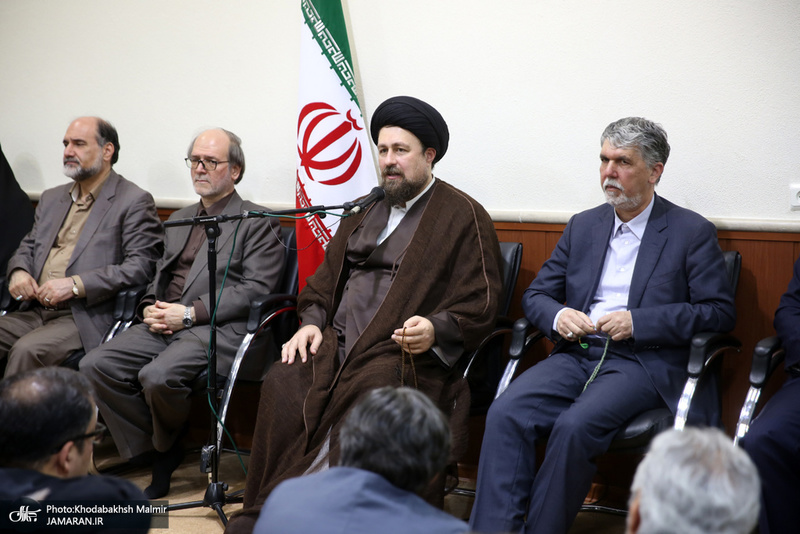 دیدار وزیر، معاونان و مدیران وزارت ارشاد با سید حسن خمینی