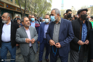 مراسم تشییع و خاکسپاری پیکر آیت الله ری شهری (ره) در حرم حضرت عبدالعظیم حسنی (ع)