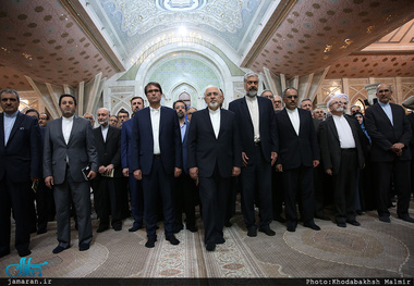 تجدید میثاق وزیر، معاونان، سفرا و روسای نمایندگی های جمهوری اسلامی ایران با آرمان های امام خمینی (س)-1