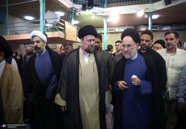اولین حضور سید محمد خاتمی در یک مراسم پس از مرخص شدن از بیمارستان + عکس ها