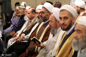 دیدار مسئولان نظام و مهمانان کنفرانس وحدت اسلامی با رهبر معظم انقلاب