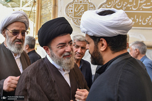 مراسم خاکسپاری پیکر مرحوم محمدعلی جماعتی (ره) در حرم امام خمینی (س)