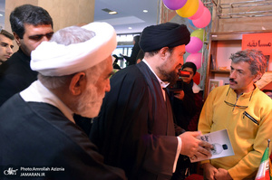 بازدید سید حسن خمینی از اولین جشنواره استانی دستاوردهای کانون های فرهنگی تربیتی شهر تهران‎