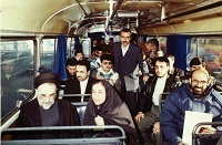 سید محمد خاتمی در اتوبوس خط واحد+ عکس