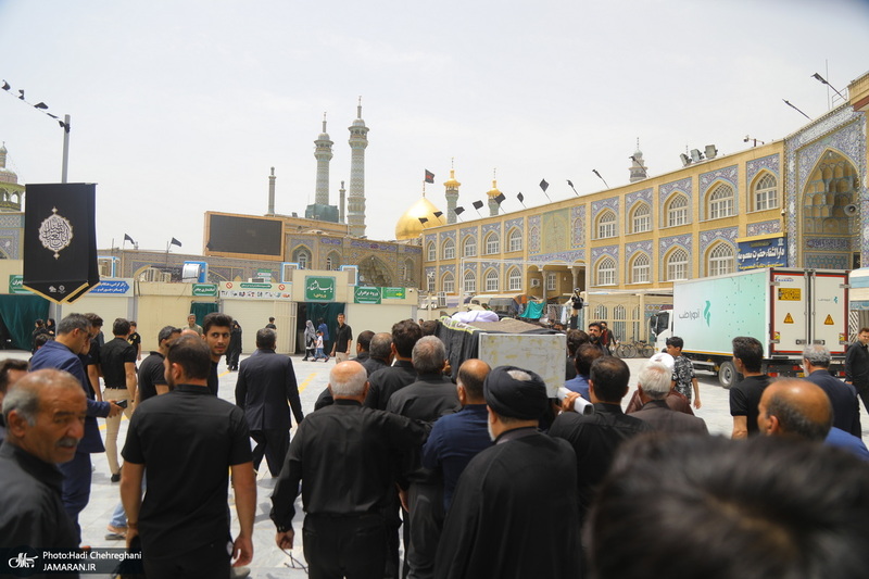 مراسم تشییع و خاکسپاری آیت الله حسن صانعی (ره) در قم