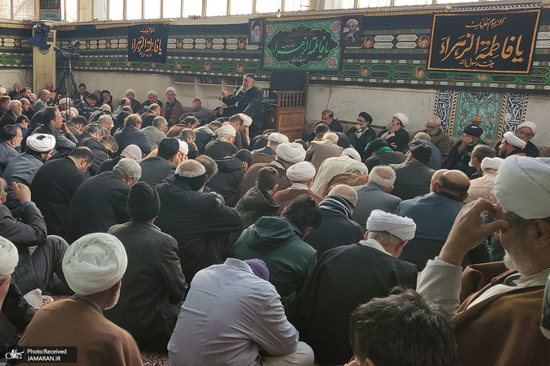 مراسم عزاداری شهادت حضرت زهرا (س) در دفتر آیت الله العظمی صانعی (ره)