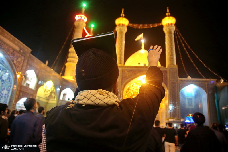 مراسم احیای شب بیست و یکم ماه رمضان در حرم مطهر حضرت معصومه (س)