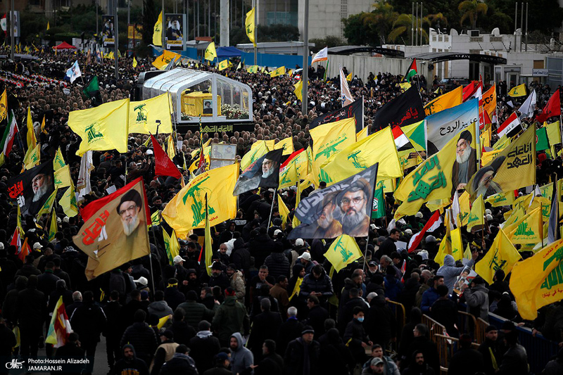 تصاویر اختصاصی جماران از مراسم تشییع شهیدان سید حسن نصرالله و سید هاشم صفی الدین -1