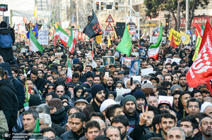  حضور میلیون ها تهرانی در تشییع پیکر مطهر سردار قاسم سلیمانی - 10 