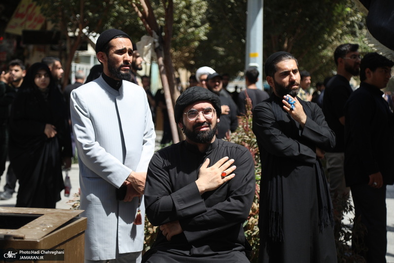 دسته عزاداری شهادت امام عسکری (ع) با حضور آیت‌الله العظمی وحید خراسانی