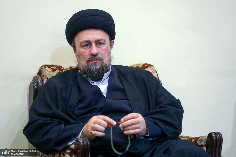 دیدار شهردار و اعضای شورای شهر تهران با سید حسن خمینی