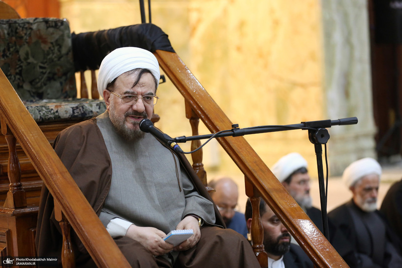 مراسم چهلمین روز ارتحال آیت الله حاج شیخ محمد رضا رحمت در حرم مطهر امام خمینی (س)