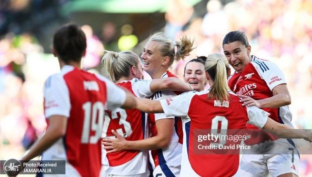 ویدیوی گل قهرمانی زنان آرسنال در لیگ قهرمانان اروپا 