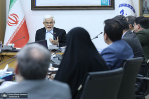 جلسه شورای جهاد دانشگاهی با حضور محمدرضا عارف