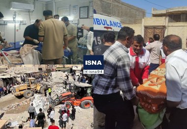 انفجار گاز در شادگان با دو کشته + عکس و فیلم