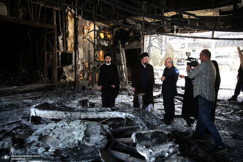 بازدید سید حسن خمینی از ساختمان شیشه ای صداوسیما