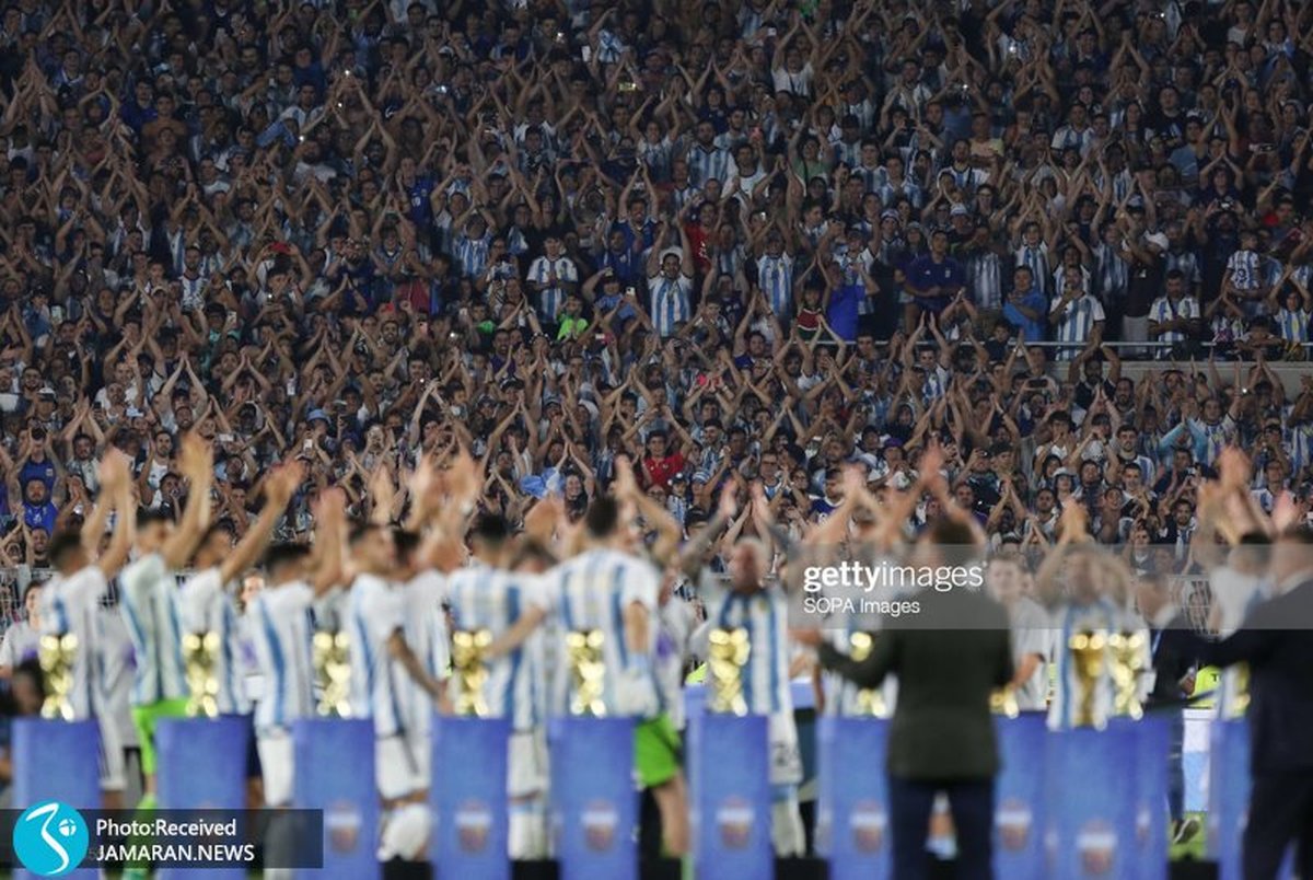 عکس و ویدیو| مراسم باشکوه آرژانتینی ها برای قهرمانی جهان؛ جام دوباره بالا رفت 