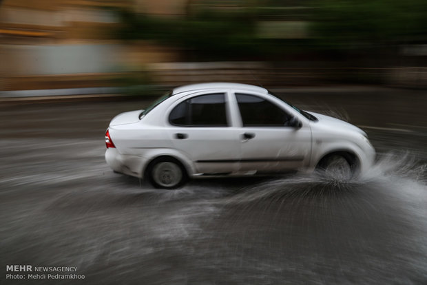 آبگرفتگی معابر شهر اهواز بعد از بارندگی