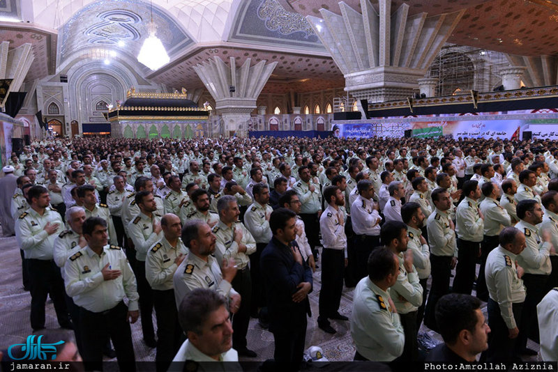 تجدید میثاق جمعی از فرماندهان ناجا با آرمان‌های بنیانگذار انقلاب اسلامی 