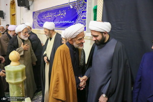 مراسم بزرگداشت شهید علی لاریجانی در حرم حضرت معصومه (س)