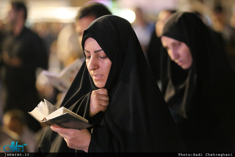 مراسم احیای شب نوزدهم ماه مبارک رمضان در حرم مطهر حضرت معصومه(س)