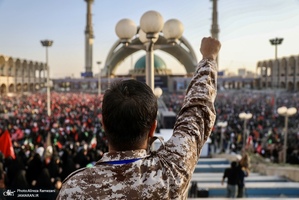 مراسم وداع با پیکر رهبر شهید