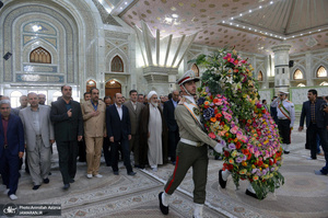 تجدید میثاق امام جمعه و استاندار قزوین با آرمان های حضرت امام(س)