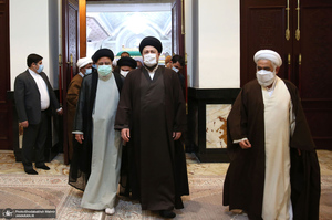 حاشیه تجدید میثاق هیأت رئیسه و اعضای مجلس خبرگان رهبری با آرمان های امام خمینی(س)