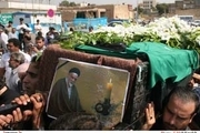 گزارش تصویری/مراسم تشییع و خاکسپاری حجت الا سلام والمسلمین سید تقی موسوی در چه ای در حرم عبدالعظیم حسنی